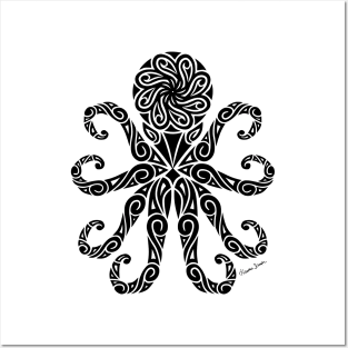 Tribal Octopus Posters and Art